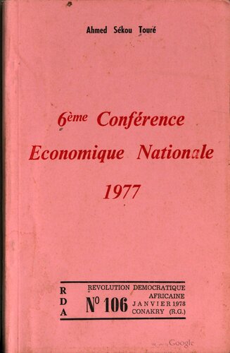 6ème conférence économique nationale 1977