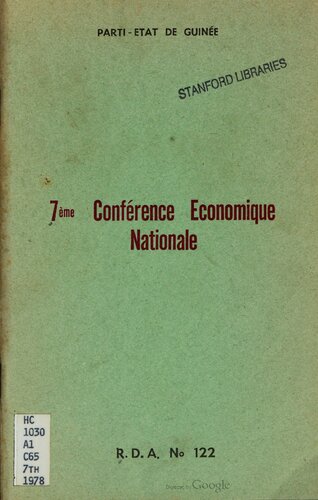 7ème conférence économique nationale