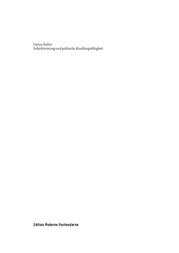 Subjektivierung und politische Handlungsfähigkeit. Althusser, Foucault und Butler