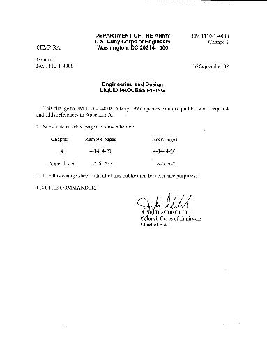 Engineering and Design Liquid Process Piping
