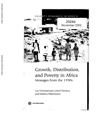Growth, Distribution and Poverty in Africa: Messages from the 1990s