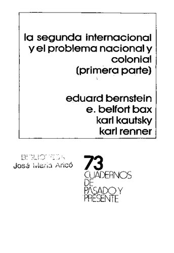 La Segunda Internacional y el problema nacional y colonial (primera parte)