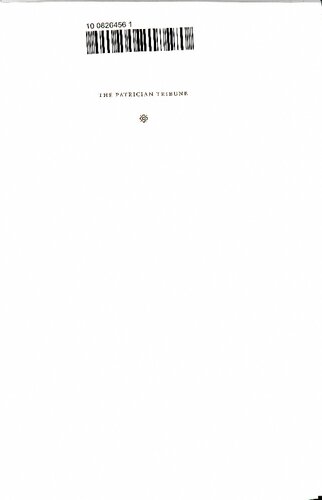 The Patrician Tribune: Publius Clodius Pulcher