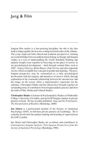 Jung & Film. Post-Jungian Takes on the Moving Image