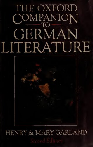 The Oxford companion to German literature