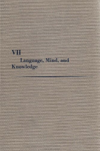 Language, Mind, and Knowledge