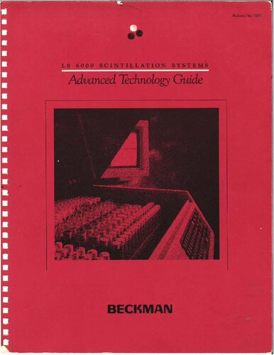 Advanced Technology Guide for Liquid Scintillation Counters (LSC)