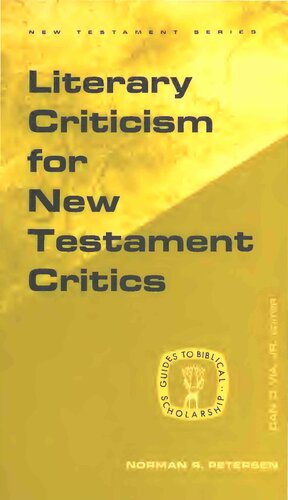 Literary Criticism for New Testament Critics