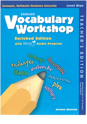 Vocabulary Workshop_Grade 5_Blue Level_Teacher Book (Key)