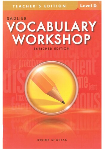 Vocabulary Workshop_Level D_Teacher Book (Key)