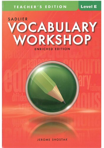 Vocabulary Workshop_Level E_Teacher Book (Key)