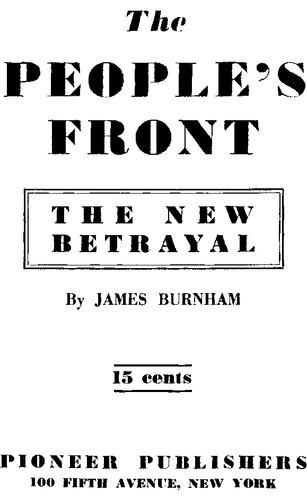 The People's Front - The New Betrayal