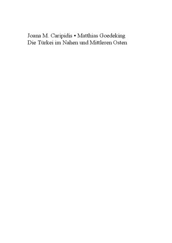 Die Türkei im Nahen und Mittleren Osten. Regionale Sicherheitspolitik nach den arabischen Aufständen