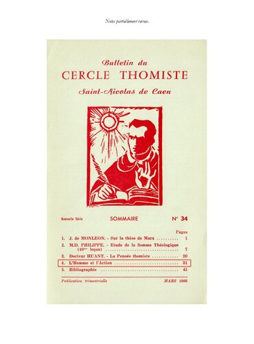 L'homme et l'action (les trois parties)