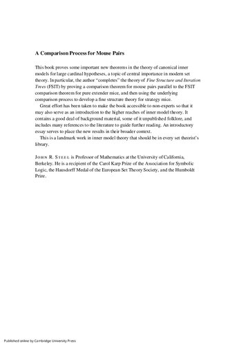 A Comparison Process for Mouse Pairs