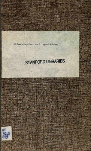 Crime crapuleux de l’impérialisme