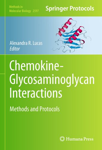 Chemokine-Glycosaminoglycan Interactions: Methods and Protocols