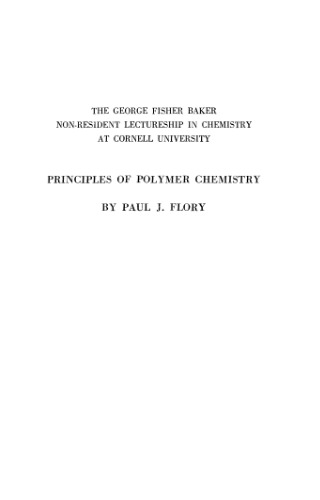 Principles of Polymer Chemistry