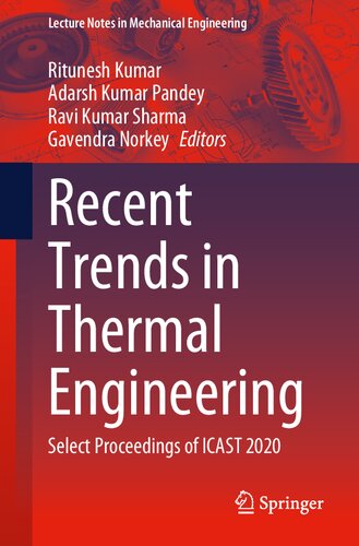 Recent Trends in Thermal Engineering: Select Proceedings of ICAST 2020