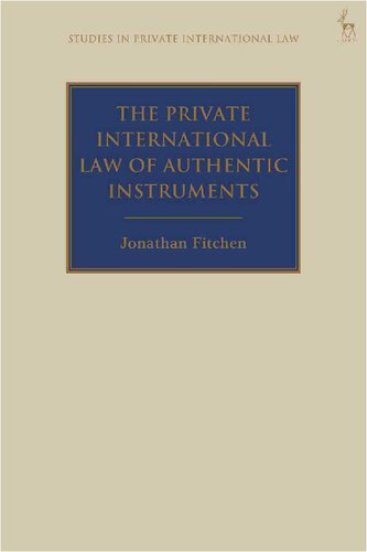 The Private International Law of Authentic Instruments