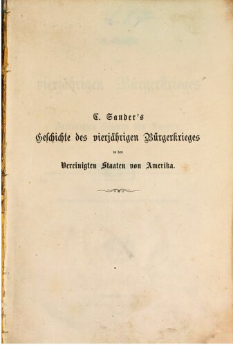 Geschichte des vierjährigen Bürgerkrieges in den Vereinigten Staaten von Amerika