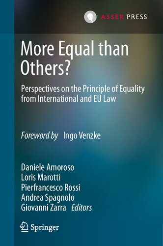 More Equal than Others?: Perspectives on the Principle of Equality from International and EU Law
