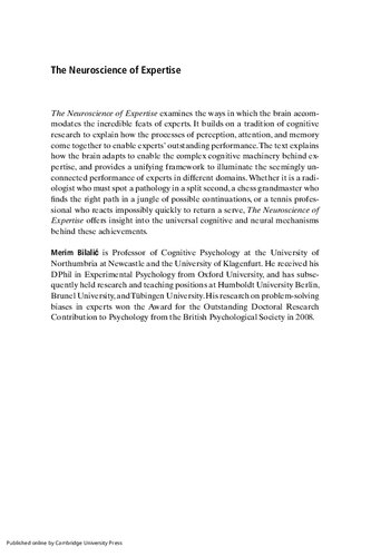 The Neuroscience of Expertise