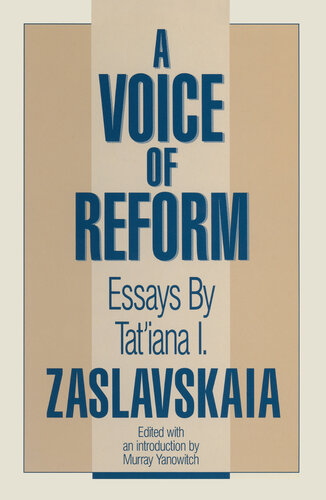 A Voice of Reform: Essays