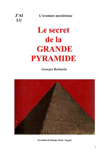 Le secret de la grande pyramide