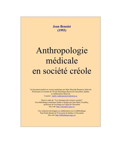 Anthropologie médicale en société créole
