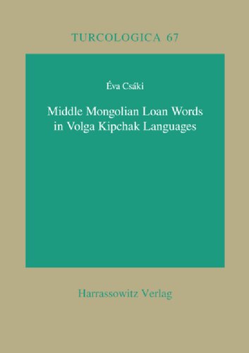 Middle Mongolian Loan Words in the Volga Kipchak Languages