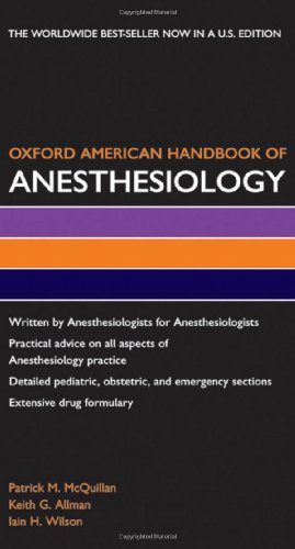 Oxford American Handbook of Anesthesiology