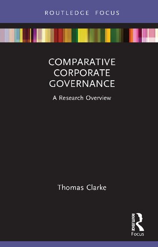 Comparative Corporate Governance: A Research Overview
