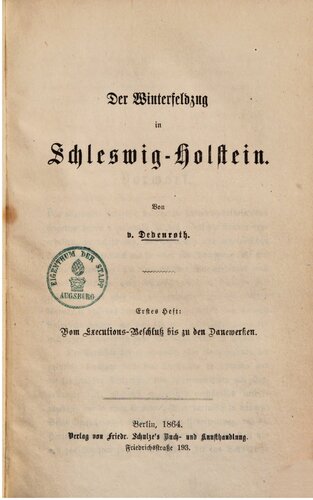 Der Winter-Feldzug in Schleswig-Holstein