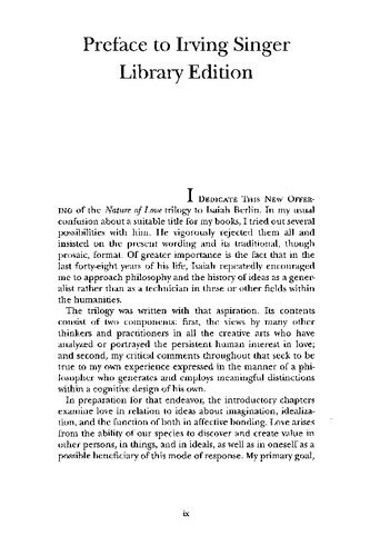 The Nature of Love, Volume 1: Plato to Luther