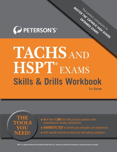 Peterson's Tachs and HSPT Exams Skills & Drills Workbook