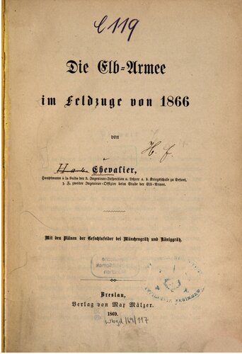 Die Elb-Armee im Feldzuge von 1866