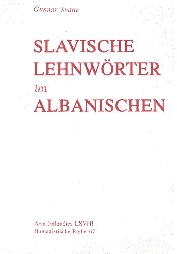 Slavische Lehnwörter im Albanischen