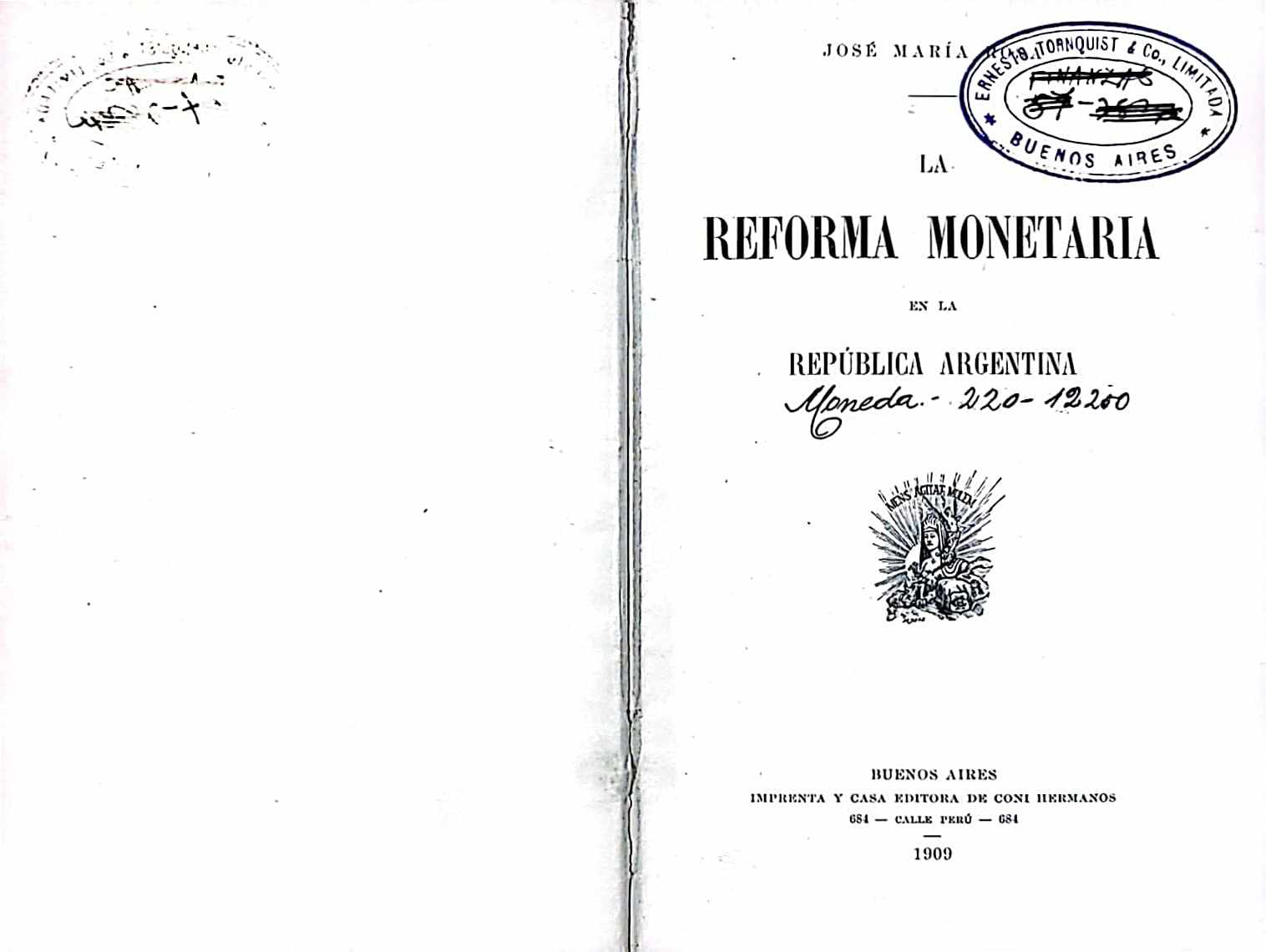 La reforma monetaria en la República Argentina