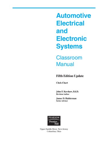 Classroom Manual for Automotive Electrical and Electronic Systems-Update (Chek-Chart Automotive)