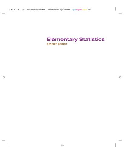 Elementary Statistics