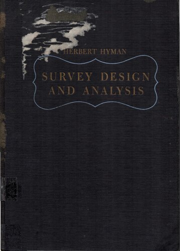 Survey Design and Analysis: Principles, Cases and Procedures