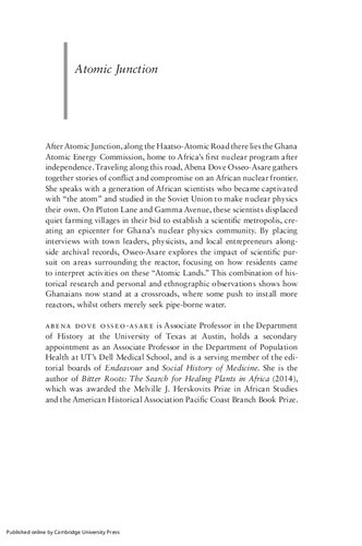 Atomic Junction Nuclear Power in Africa after Independence