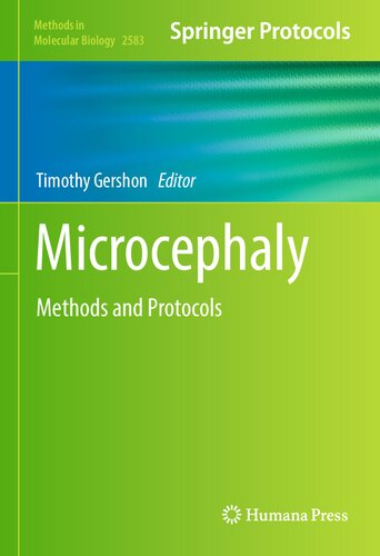 Microcephaly: Methods and Protocols