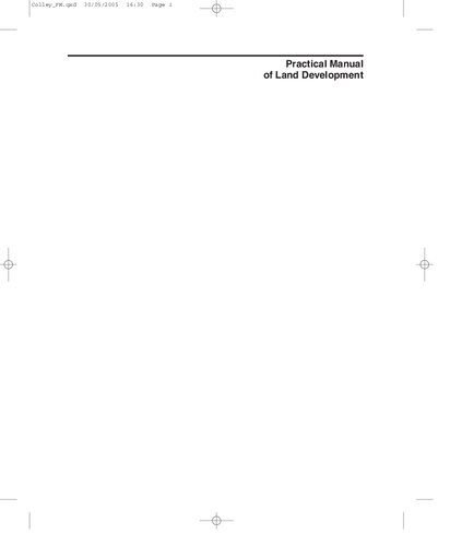 Practical Manual of Land Development