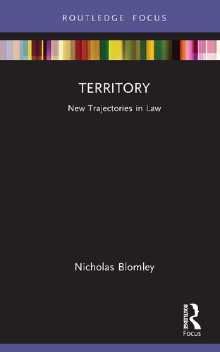 Territory (New Trajectories in Law)