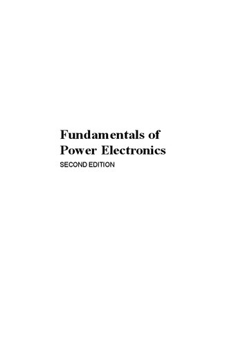 Fundamentals of Power Electronics