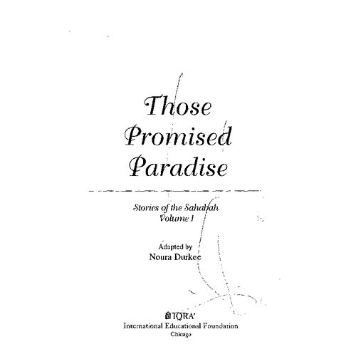 Those Promised Paradise: Stories of the Sahabah