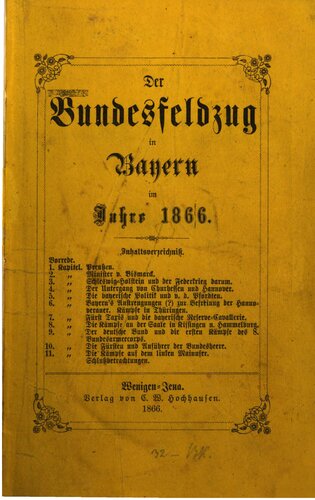 Der Bundesfeldzug in Bayern im Jahre 1866