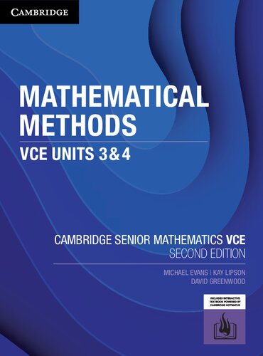Cambridge Mathematical Methods VCE Units 3/4 - 2nd Edition